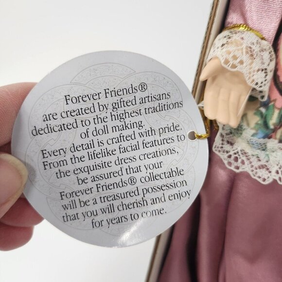 Vintage The Mandy Collection Porcelain Doll In Box Certificate Of Authenticity - Picture 3 of 7